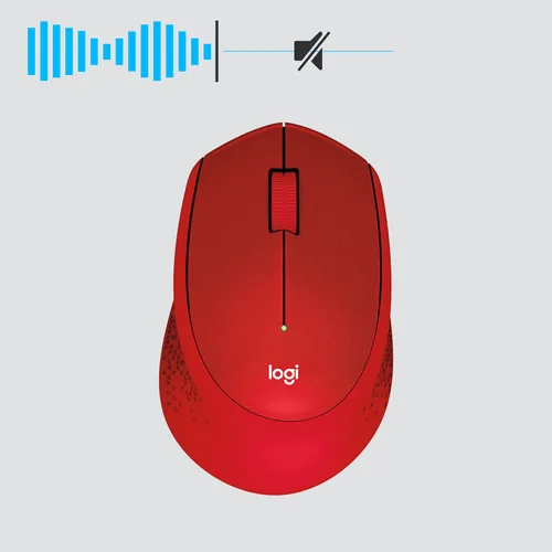 Logitech Wireless Mouse M330 silent plus red retail