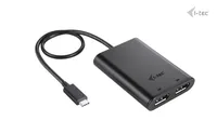 I-TEC USB-C -  Dual 4K/60Hz -  single 8K/30Hz -  DP Video Adapter -  2x DP Port