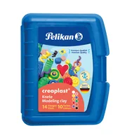 Pelikan Modelliermasse Creaplast Knete 14 Stangen, farbig - Packungsgrösse: 240 g - Trocknung: Weichbleibend - Modelliermasse Art: Modelliermasse - Set: Ja - Anwender: Kinder - Detailfarbe: Mehrfarbig