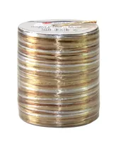 Pattberg Geschenkband Raffia Pearl 50 m, Gold/Braun - Breite: 2 mm - Länge: 50 m - Verpackungseinheit: 1 Stück - Detailfarbe: Gold - Braun - Band-Art: Geschenkband