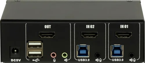 Inter-Tech IPC KVM Switch AC-21HUS HDMI, 4K60Hz