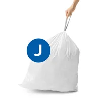 Simplehuman Müllbeutel Code J, 45 l, 100 Stück - Parfümiert: Nein - Volumen: 45 l - Trageriemen: Ja - Material: Kunststoff