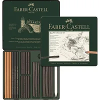 Faber-Castell PITT matita a carboncino 24 pz Antracite