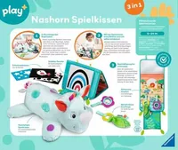 play+ Nashorn Spielkissen - Altersempfehlung ab: Geburt - Material: Kunststoff - Eigenschaften: Keine Eigenschaft - Zertifikate: FSC - Detailfarbe: Mehrfarbig