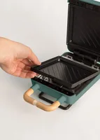 Create Waffeleisen Stone 2 in 1 Compact Salbeigrün - Leistung: 800 W - Anzahl pro Durchgang: 1 - Motiv: Würfel