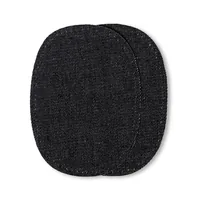 Prym Applikation 10 x 14 cm Jeans Schwarz, 2 Stück - Verpackungseinheit: 2 Stück - Detailfarbe: Schwarz matt - Produkttyp: Applikation