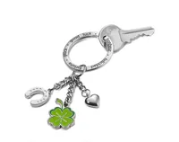 TROIKA KR13-06/CH key ring/case Keyring Green, Silver
