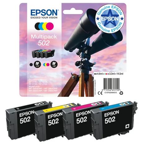 EPSON Tintenpatrone 502 magenta T02V340 WF-2860/XP-5100 160 Seiten