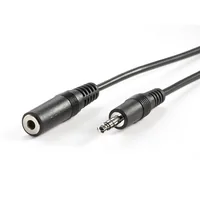VALUE 3,5mm Verlngerungskabel ST / BU, schwarz, 10 m