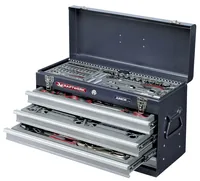 Kraftwerk Werkzeugkiste Basic 1/4+1/2 100-teilig - Anzahl Teile: 100 Stück - Werkzeugtyp: Diverse - Produkttyp: Werkzeug-Set - Anwendungsbereich: Werkstatt