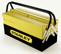 Werkzeugbox Metall (schwarz/gelb)