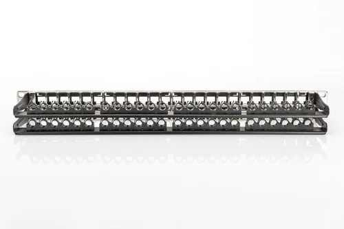 DIGITUS Patchpanel 1HE 48-Port Cat6a geschirmt schwarz