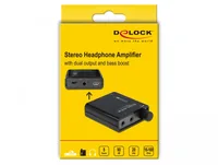 Tragbarer Stereo Kopfhörer-Verstärker mit zwei Ausgängen und Bass-Boost