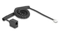 DELOCK TelefonkabelSpiralkabel RJ11 St. zu RJ11 Bu. 3m