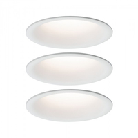 Paulmann Einbauleuchte LED Cymbal Coin Basisset - Leuchten Kategorie: Einbauleuchte - Betriebsart: Netzbetrieb - Lampensockel: LED fest verbaut - Farbtemperatur Kelvin: 2700 K - Gesamtleistung: 20.1 W - Farbwiedergabeindex CRI: 80
