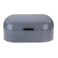 Kela Frisco bread box Oval Grey Metal