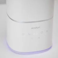Ecofort Luftbefeuchter ecoQ HumidAir U400+ 55 m² - Typ: Luftbefeuchter - Funktionen: Automatikmodus - Beduften - Befeuchten - Einstellbarer Nebelauslass - Fernsteuerung über App - Hygrostat - Stimmungslicht - Timerfunktion - Ultraschallverneblung - WLAN-V