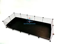 C&C modular cage 5x2 pig rabbit hedgehog black 180 x 75 x 37 cm