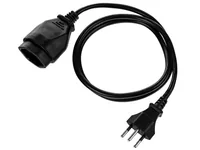 FURBER.power Verlängerungskabel T13-T12 1 m, 3 Stück - Anzahl Leiter: 3 - Detailfarbe: Schwarz - Kinderschutz: Ja - Steckereigenschaften: Angespritzt - Steckertyp Ausgang: T13 - Leiterquerschnitt: 1 mm²