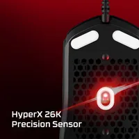 HyperX Pulsefire Haste 2 Wired Black Gaming mouse Ambidestro USB tipo A 26000 DPI
