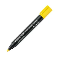 Staedtler Permanent-Marker Lumocolor 352 Gelb, permanent - Strichstärke: 2 mm - Verpackungseinheit: 1 Stück - Oberfläche: CD/DVD - Karton - Stein - Glas - Papier - Set: Nein - Detailfarbe: Gelb - Eigenschaft-Stift: Wischfest - Wasserfest
