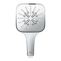 GROHE Handbrause Smartactive 130 Cube EcoJoy - Art: Handbrause - Anschluss: 1/2 - Farbe Siebplatte: Grau - Farbe: Chrom - Material: Kunststoff - Wassersparend: Ja