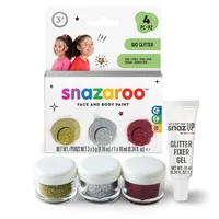 Snazaroo Glitzer Set Fein, 3 Farben - Produktart Styling: Effektschminke - Set: Ja - Detailfarbe: Gold - Rot - Silber