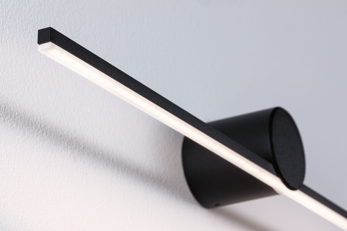 Paulmann Spiegelleuchte LED Sava 4.2W Schwarz - Leuchten Kategorie: Badezimmerleuchte - Lampensockel: LED fest verbaut - Farbtemperatur Kelvin: 3000 K - Anzahl Lampen: 1 - Gesamtleistung: 4.2 W - Leuchtmittel mitgeliefert: Ja