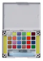 Talens Aquarellfarbe Koi Pocket Field Metallic Fluo 24 Näpfchen - Art: Aquarellfarbe - Detailfarbe: Mehrfarbig - Set: Ja - Verpackungseinheit: 1 Stück