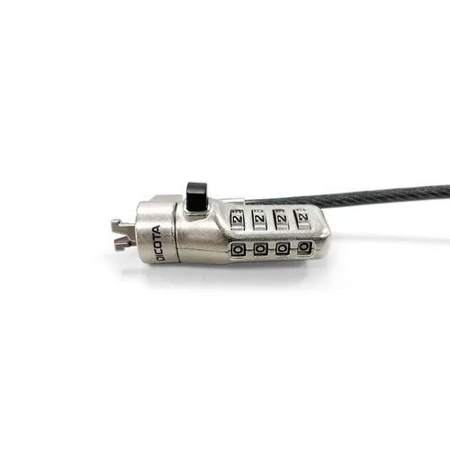 DICOTA Security Cable -  N-Lock -  combination -  resettable -  2.5x6mm slot -  single