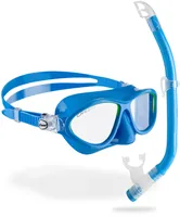 CRESSI Moon + Top Schnorchel Combo Kinder Hellblau/Limette - Detailfarbe: Blau - Grün - Zielgruppe: Kinder - Produkttyp: Schnorchel - Tauchmasken - Material: Silikon - Schuhgrösse (EU): Keine
