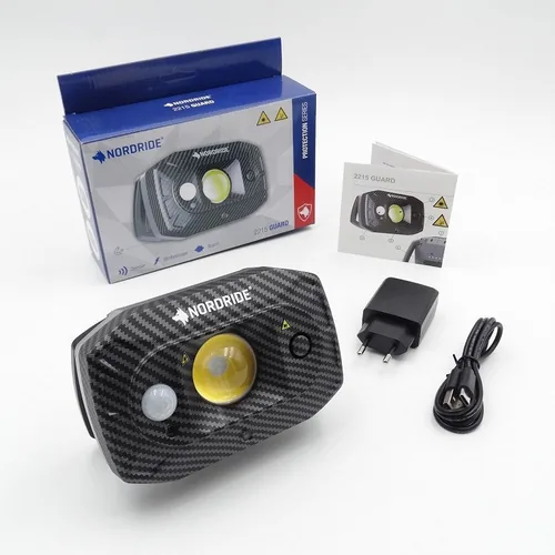 Nordride LED Flutlichtstrahler Guard 15W, 1300 Lumen, IP67 - Betriebsart: Akkubetrieb - Dimmbar: dimmbar - Anwendungsbereich: Outdoor - Lichtfarbe: Kaltweiss/Tageslichtweiss (KW) - Farbtemperatur Kelvin: 5000 K - Zusätzliche Ausstattung: Alarmfunktion - U