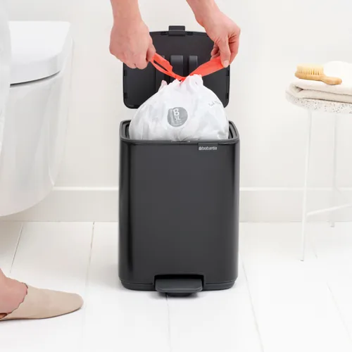 Brabantia Bo 7 L Rectangular Steel Black
