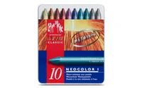 CARAN D'ACHE Wachsmalkreide Neocolor 1 7004.310 10 Farben Metallbox