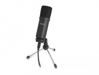 Delock Kondensatormikrofon Professionell USB mit Tischständer - Typ: Einzelmikrofon - Bauweise: Desktop - Anwendungsbereich: Gesang & Sprache - Voice-Chat / Gaming - Wandlerprinzip: Dynamisch - Richtcharakteristik: Niere - Umschaltbare Richtcharakteristik
