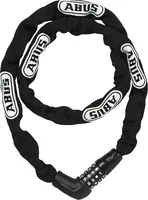 Abus Kettenschloss 5805C/110 Code ohne Halter - Schlossart: Kettenschloss - Länge: 1100 mm - Schliesssystem: Zahlencode - Farbe: Schwarz - Sportart: Velo