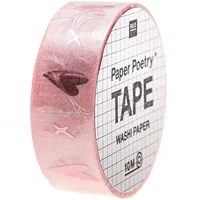 Rico Design Washi Tape It must be love 1.5 cm x 10 m, Rosa - Detailfarbe: Rosa - Länge: 10 m - Set: Nein - Breite: 15 mm