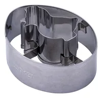 Zenker Guetzli-Ausstecher Linzer Osterei - Materialtyp: Metall - Material: Stahl - Verpackungseinheit: 1 Stück - Detailfarbe: Silber - Produkttyp: Guetzli-Ausstecher