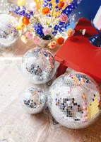 PartyDeco Disco mirror ball, silver, 30 cm