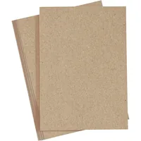 Creativ Company Fotokarton A4, 10 Blatt, Natur - Papierformat: A4 - Selbstklebend: Nein - Papierfarbe: Neutral - Braun - Papiertyp: Fotokarton - Mediengewicht: 220 g/m² - Verpackungseinheit: 10 Stück