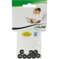 InLine Gummi Unterlegscheiben - zur Festplatten-Entkopplung - 8 Stück