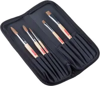 Talens Aquarellpinsel mit Organizer, 5 Stück - Art: Aquarellpinsel - Anwendungsbereich: Aquarell - Set: Ja