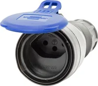 Brennenstuhl Montagekupplung Typ T13, 230 V/10 A, IP55 - Detailfarbe: Blau - Schwarz - Stromanschluss Seite A: T13 - Schalter: Nein - Stromanschluss Seite B: T13 - Typ: Montagekupplung