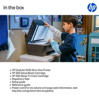 HP DeskJet 4330 Wireless All-in-One Color Printer, Instant Ink