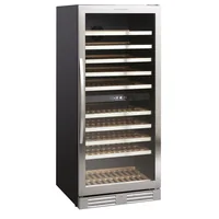 Sibir Weinkühlschrank Scandomestic SV 104 X Schwarz/Grau - Beleuchtung: Ja - Energieeffizienzklasse: F - Bauart: Freistehend - Einbaunormen: EU 60 - Keine - Einbaumodell: Nein - Tiefe: 67.8 cm