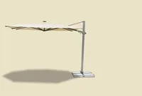 Suncomfort by Glatz Sonnenschirm Varioflex Solar LED, 300 x 300 cm, Light Grey - Breite: 300 cm - Länge: 300 cm - Einsatzgebiet: Outdoor - Detailfarbe: Hellgrau