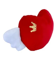Dameco Kissen Herzform rot weiss mit Flügel und Reissverschluss - Breite: 22 cm - 42 cm - Detailfarbe: Rot - Nachhaltigkeit: Nicht angegeben - Bezug abnehmbar: Keine Angaben - Mit Bezug: Ja - Produkttyp: Kissen mit Füllung