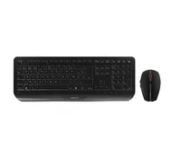 CHERRY Gentix Desktop keyboard Mouse included Office RF Wireless Swiss Black