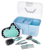 Kerbl Pflegebox befüllt Blau, 30 x 20 x 19 cm - Produkttyp: Pfotenpflege - Tierart: Hund