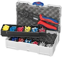 Knipex Crimp-Sortiment für Kabelverbinder - Detailfarbe: Mehrfarbig - Min. Kabelquerschnitt: 0 mm² - Max. Kabelquerschnitt: 0 mm² - Produkttyp: Crimp-Sortiment - Isolierungsart: Teilisoliert